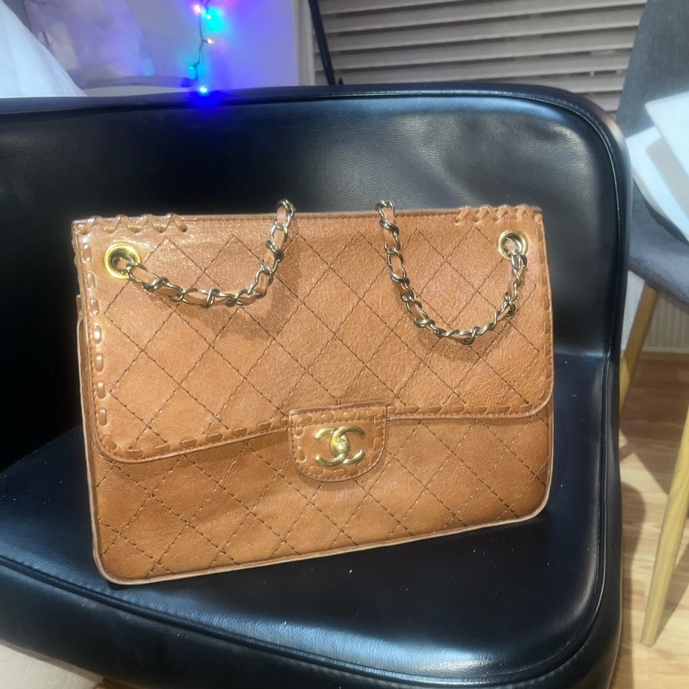 Chanel Flapbag Light Brown